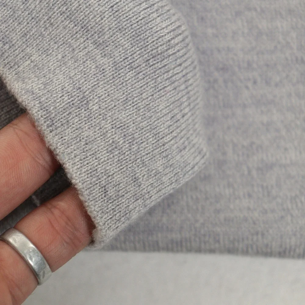 Banana Republic V-Neck Merino Wool Sweater Pullover Gray Preppy Men S EUC